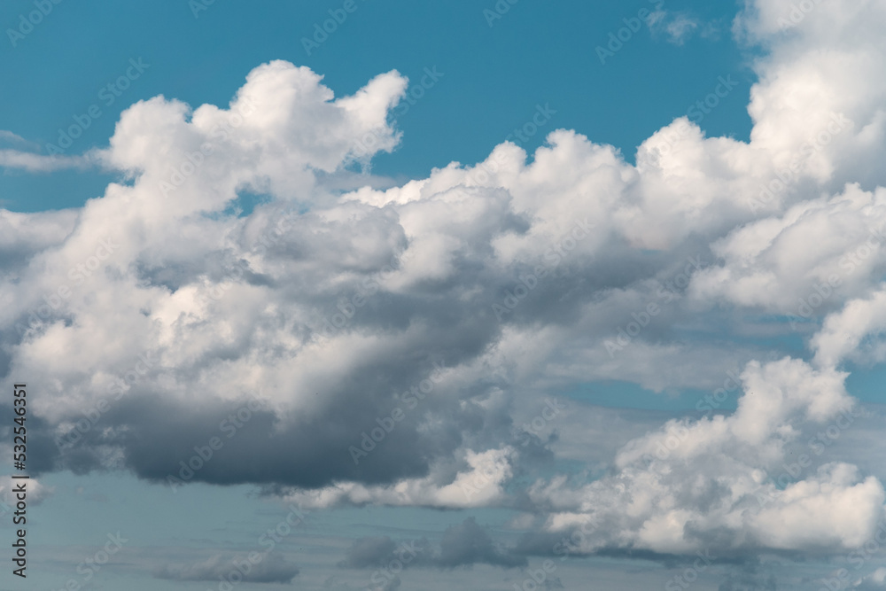 Bright beautiful white clouds against the blue sky. Bright beautiful white clouds against the blue sky.