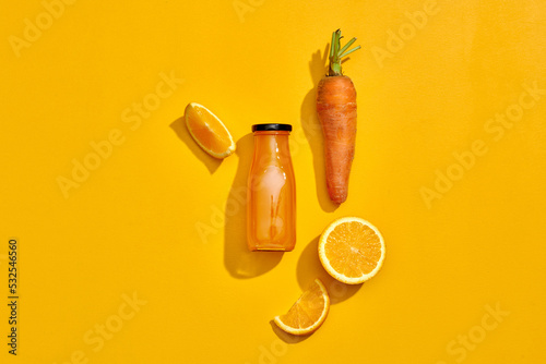 Healthy vegetable and fruit juice