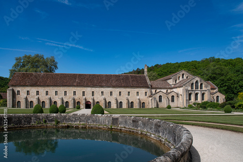 Architecture of the Cistercian Abbey of Fontenay in Burgundy, France © sissoupitch