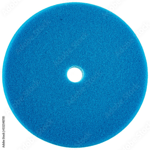 saw blade multicolored on a white background