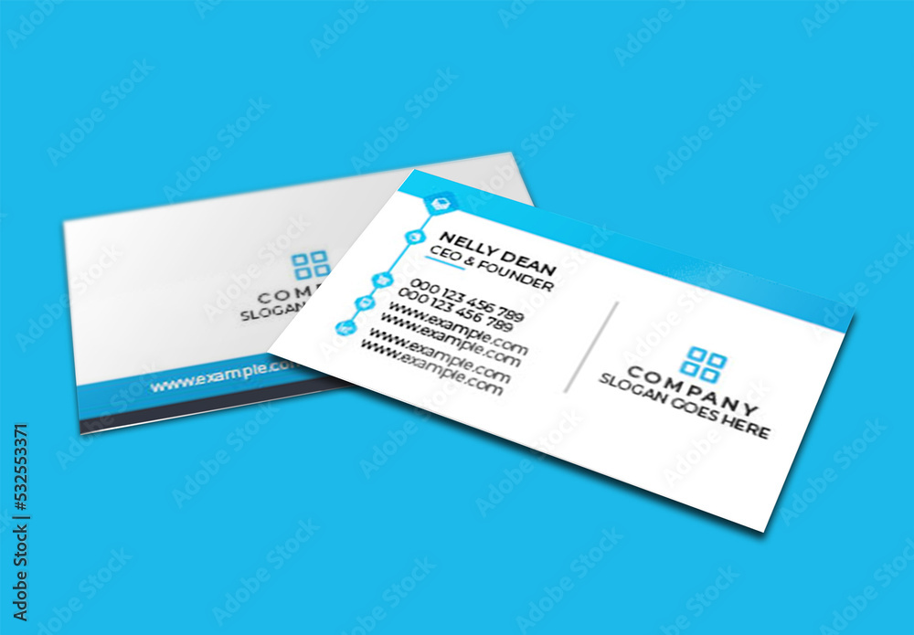 Company Business Card Stock Template Adobe Stock