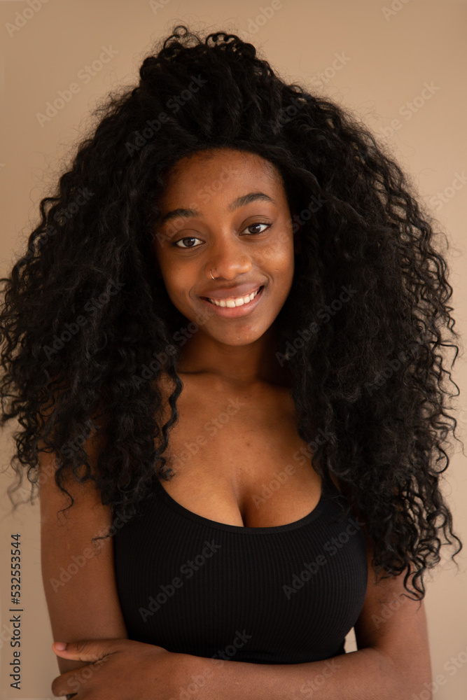 Empowered woman smiling portrait Empowered woman smiling portrait