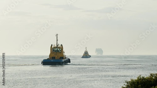 Tugboat waiting for ship, Itajaí - Santa Catarina