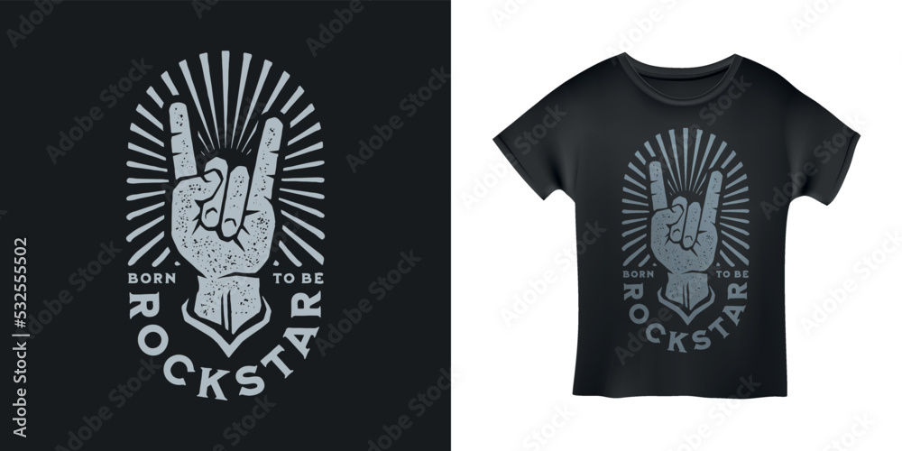 Rock t shirt design outlet