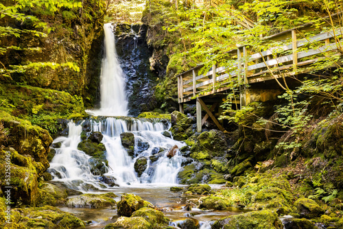 Fototapeta Naklejka Na Ścianę i Meble -  Scenic view of Dickson Falls in Fundy National Park Canada