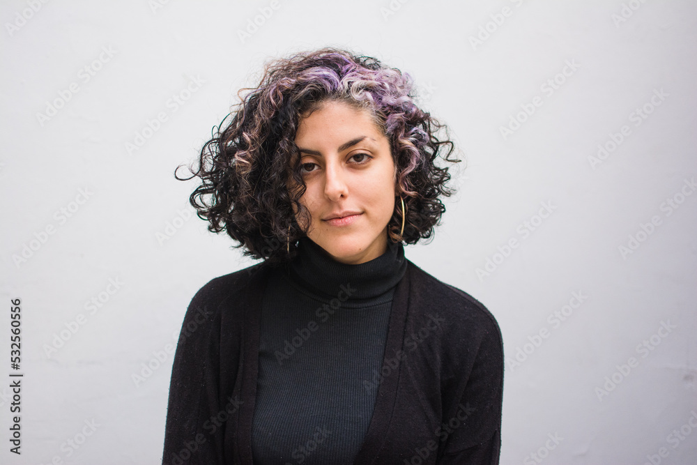 Latina woman neutral expression Latina woman neutral expression