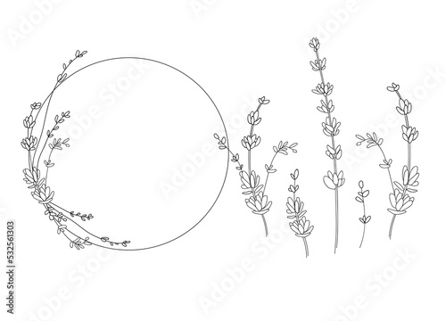 KREA  botanical tattoo design of verbena and lavender flowers inking on  skin designed by osman hamdi bey