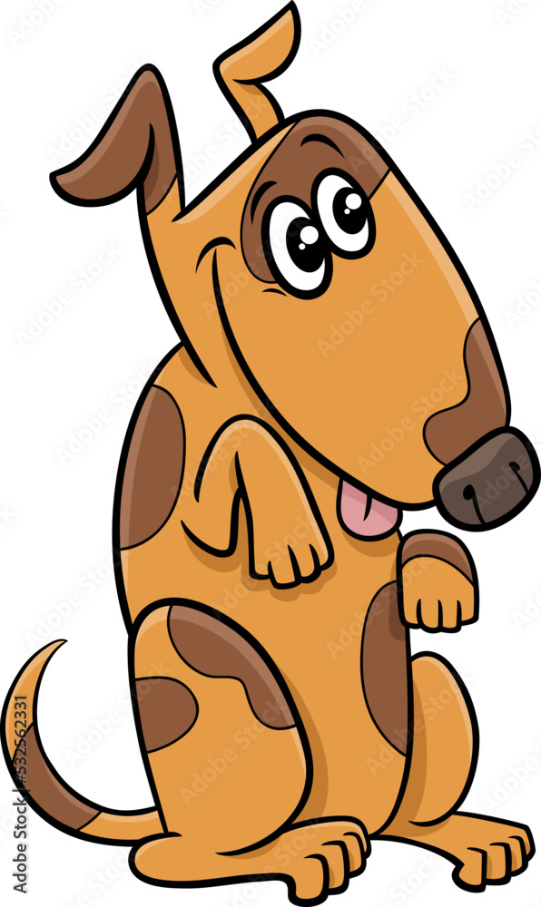 cartoon funny spotted dog comic animal character cartoon funny spotted dog comic animal character