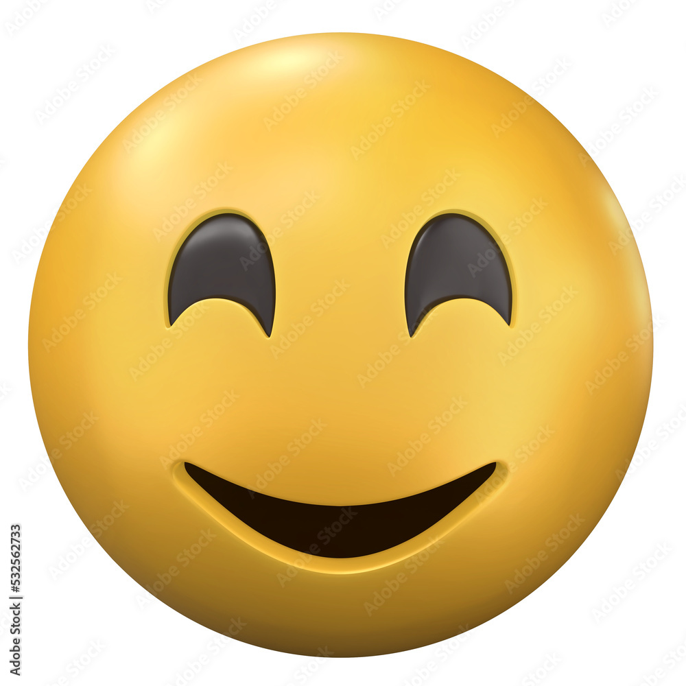 Emoji Smiling 3D illustration
