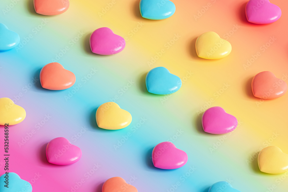 Colorful hearts pattern Colorful hearts pattern