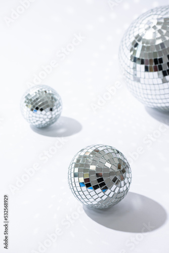 Closeup of Disco balls photo