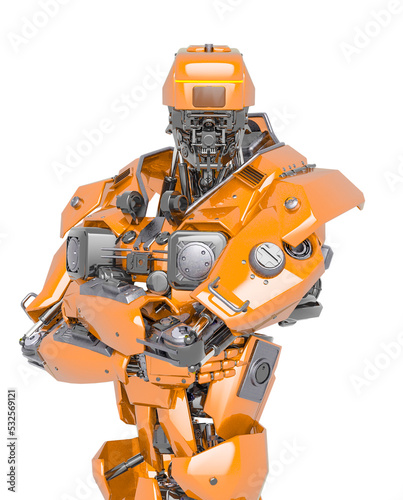 master robot id profile picture in white background