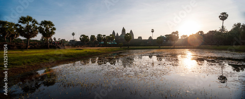 Angkor wat temples, panoramic view photo