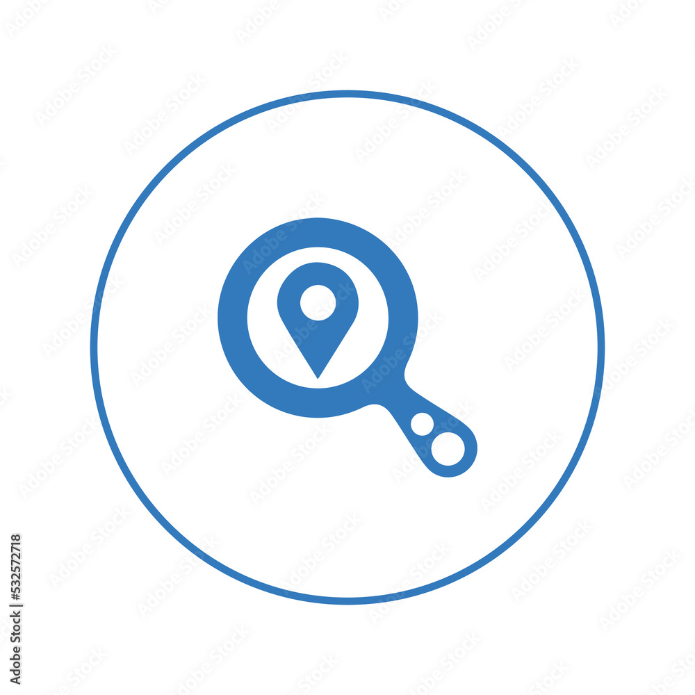 Education magnifying location glass icon | Circle version icon | Education magnifying location glass icon | Circle version icon |