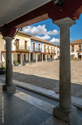 Main square in the town of Navalcarnero, Community of Madrid, Spain