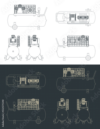Air compressors blueprints