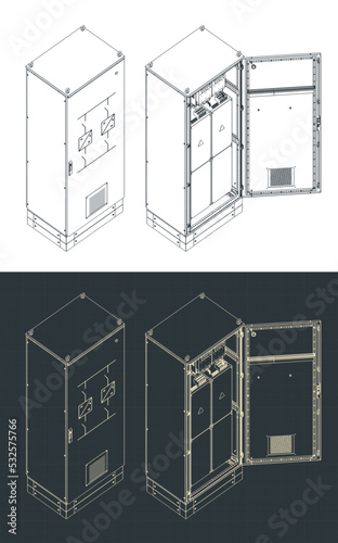 High voltage stabilizer blueprints illustrations