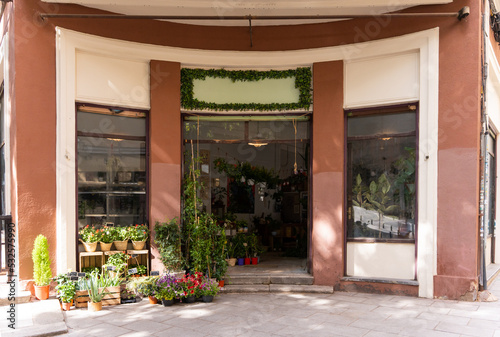 Facade Of A Plants Store. photo