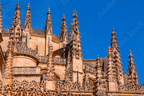 Fotografia Segovia Cathedral is the Gothic style Roman Catholic cathedral located in the Plaza Mayor in Segovia, Spain