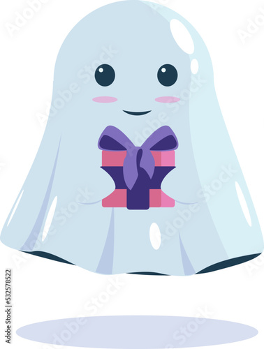 collection of ghosts for the holidays with different gifts and items 3