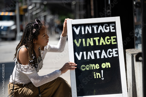 Vintage shop sign