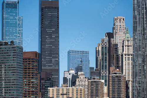 Closeup of midtown Manhattan skyline photo