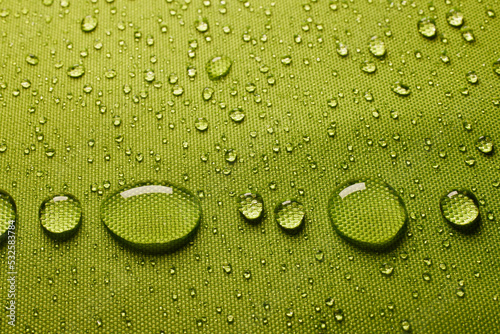 Water drops on protective fabric