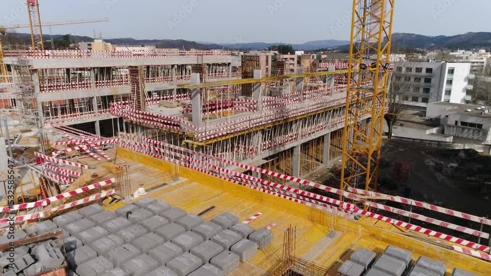 New School construction Architecture Aerial View New School construction Architecture Aerial View