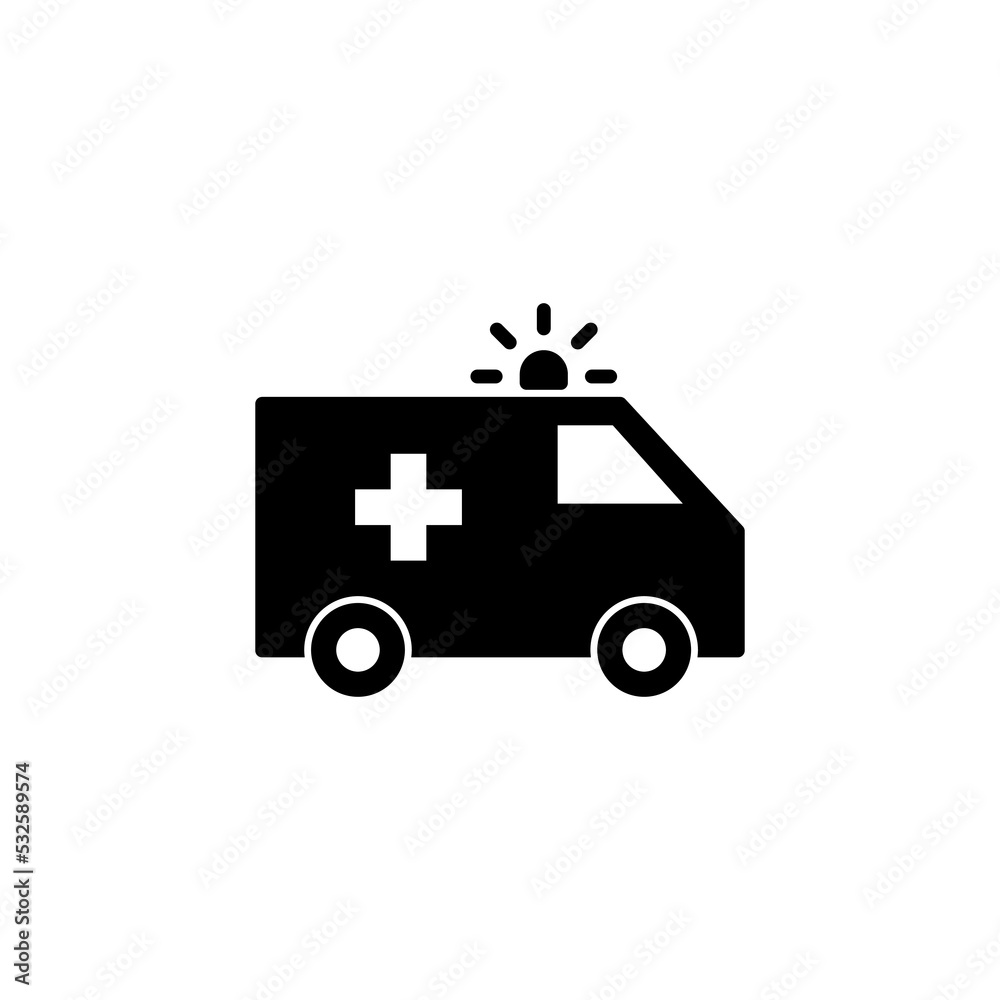 Ambulance icon vector for web and mobile app. ambulance truck sign and symbol. ambulance car Ambulance icon vector for web and mobile app. ambulance truck sign and symbol. ambulance car