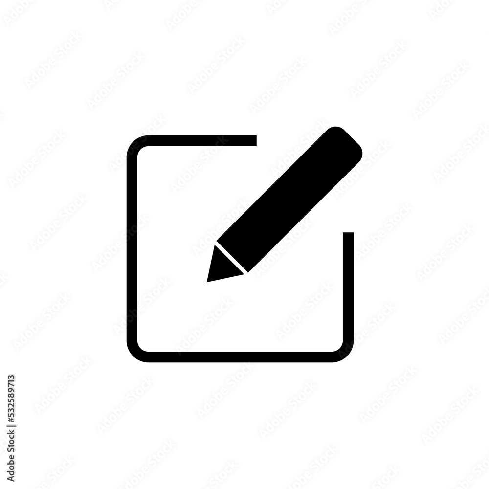 Edit icon vector for web and mobile app. edit document sign and symbol. edit text icon. pencil. sign up Edit icon vector for web and mobile app. edit document sign and symbol. edit text icon. pencil. sign up