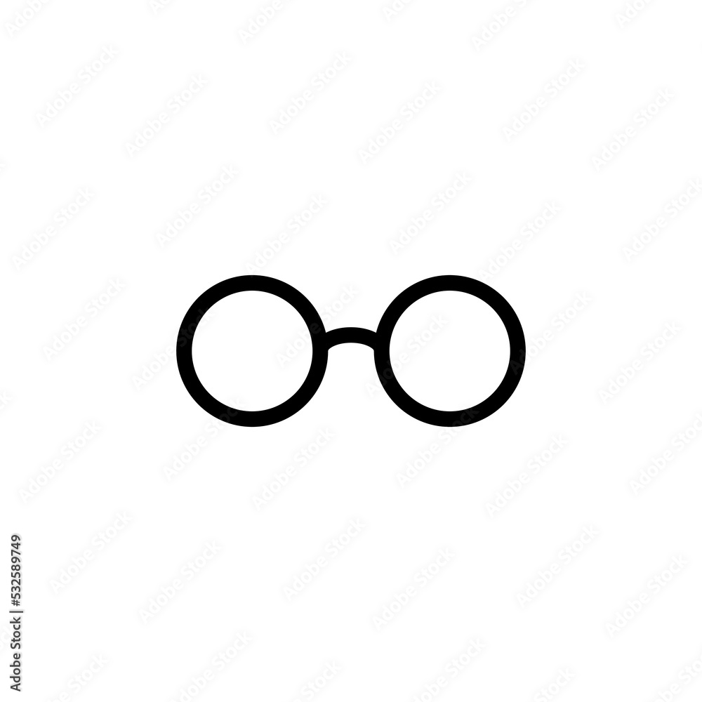 Glasses icon vector for web and mobile app. Glasses sign and symbol Glasses icon vector for web and mobile app. Glasses sign and symbol