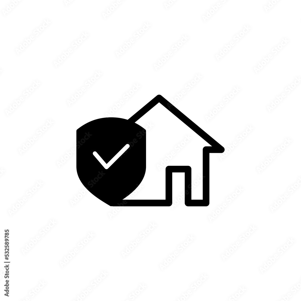 home insurance icon vector for web and mobile app. home protection sign and symbol home insurance icon vector for web and mobile app. home protection sign and symbol