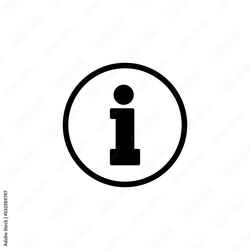 Info sign icon vector for web and mobile app. about us sign and symbol. Faq icon Info sign icon vector for web and mobile app. about us sign and symbol. Faq icon