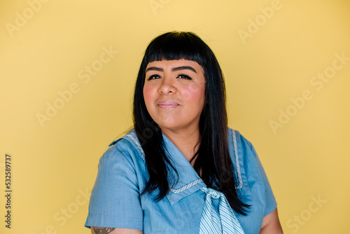 Woman in sailor dress photo