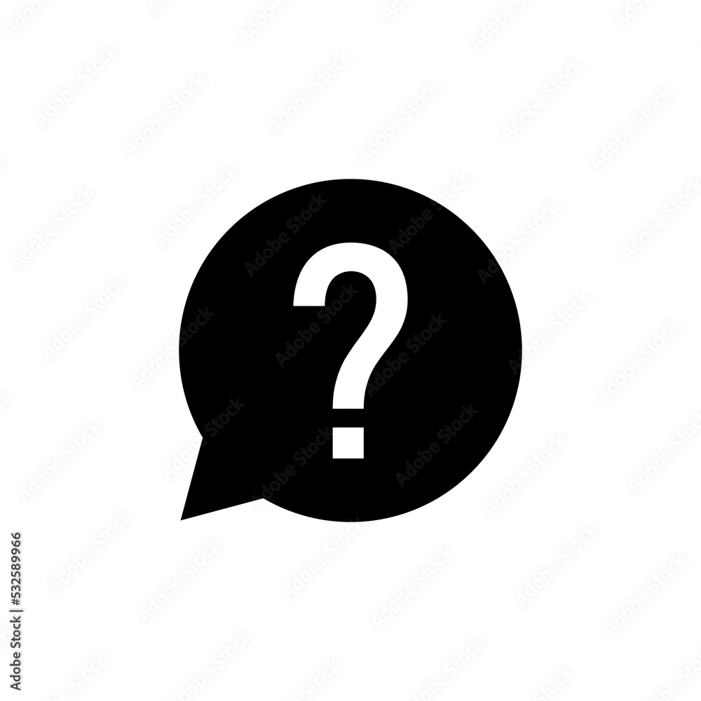 Question icon vector for web and mobile app. question mark sign and symbol Question icon vector for web and mobile app. question mark sign and symbol