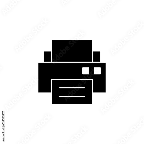 Print icon vector for web and mobile app. printer sign and symbol