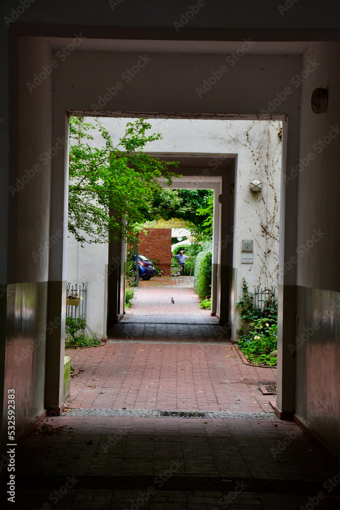 View into courtyard View into courtyard