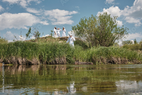 Group Of Women On Summer Day