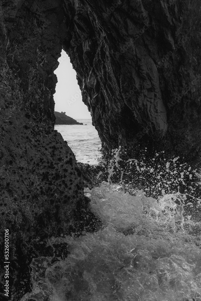 Black and white pictures of the Big Sur Coast