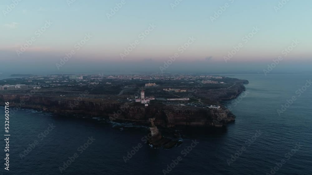 Aerial View of Cabo Carvoeiro in Peniche, Portugal