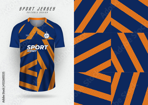 Background mockup for sports shirts, workout shirts, running shirts, blue-orange freebies.