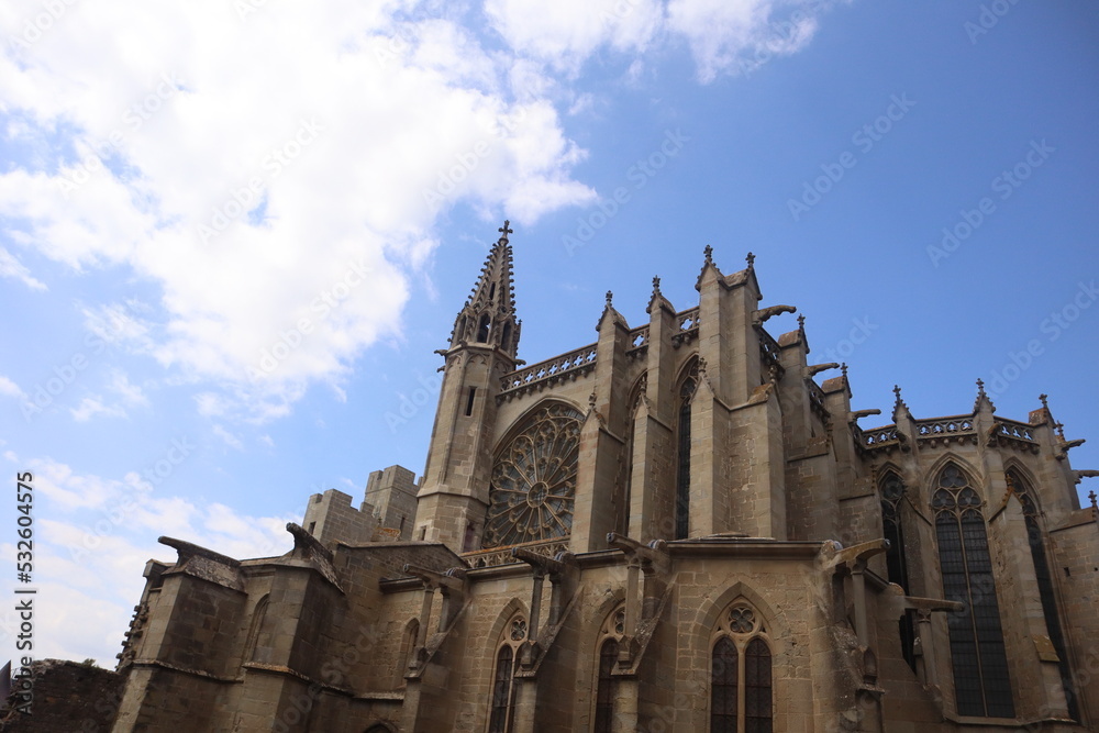 A view of Carcassone's beautiful Cathedral A view of Carcassone's beautiful Cathedral