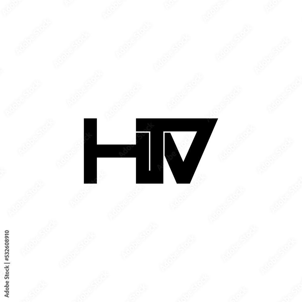 Obraz premium htv letter original monogram logo design