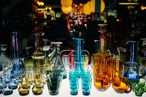 Collection of vintage glassware