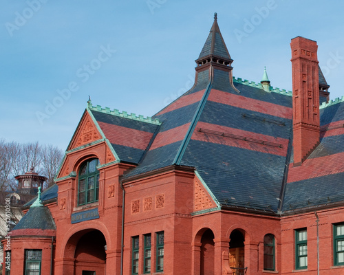 Historical Belmont town hall MA USA