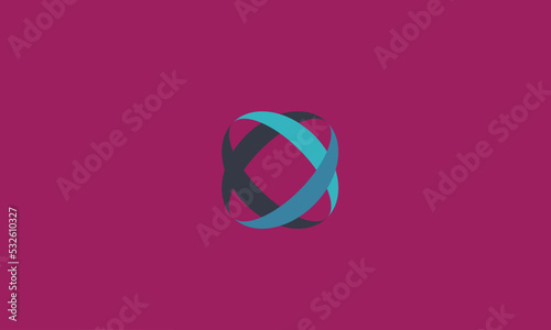 Alphabet letters Initials Monogram logo bluer connect lorem design.
