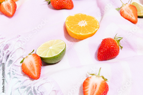 Fruits on a Picnic Blanket photo