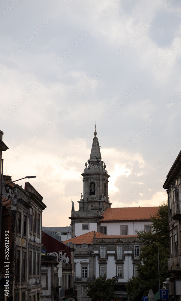 Street view of the Trinity Church in Porto Street view of the Trinity Church in Porto