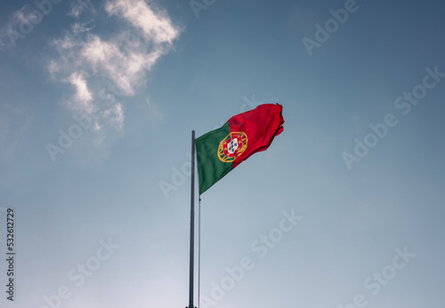 Fotografie Portugal flag in the sky
