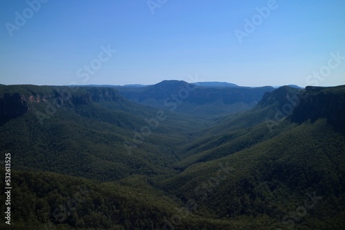 View of the Blue Mountains in New South Wales NSW Sydney Australia © JKE Photography